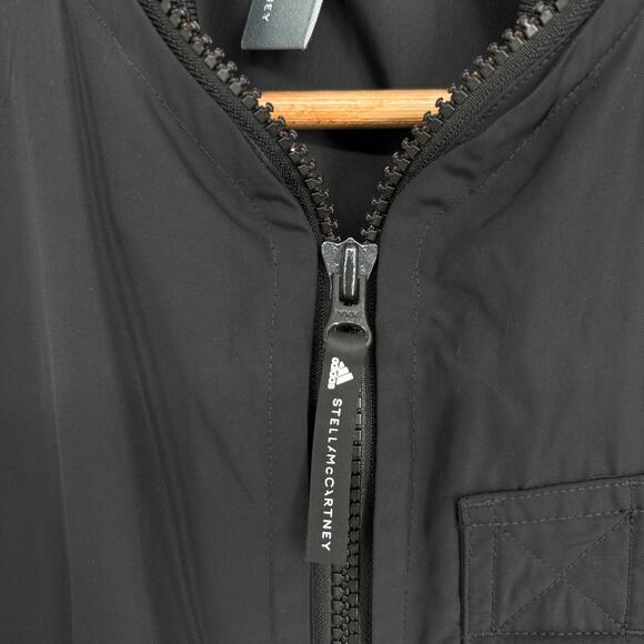 Adidas Stella McCartney Womens Bomber Streetwear Minimalist Athleisure Size L - Picture 3 of 13